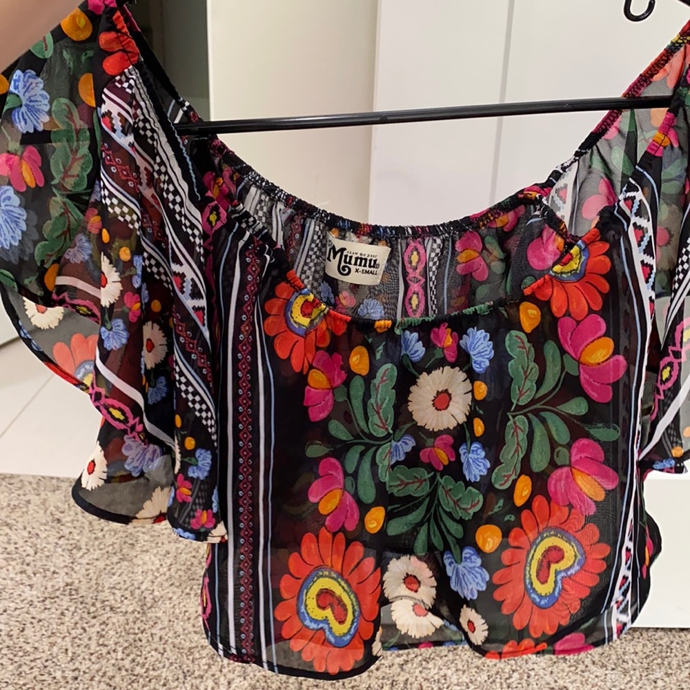 Off the shoulder mumu top